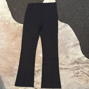 Cabi Flegging Pants Flared Legging Split Front Black Medium